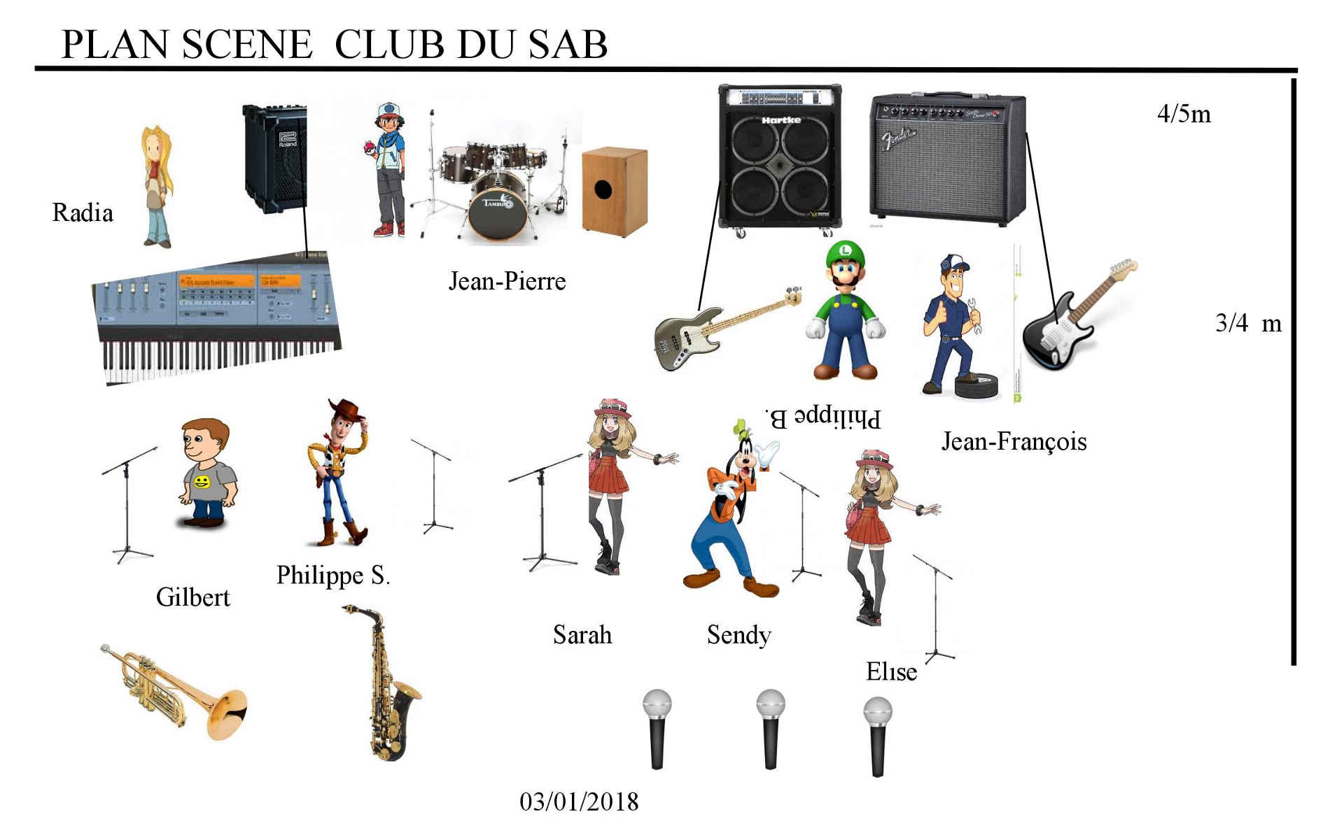 Plan De Scene Club Du Sab